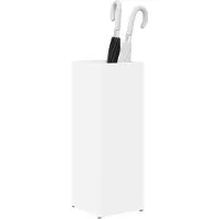 vidaXL Porte-Parapluie Blanc 20 X 20 X 55,5 Cm Bois D'ingénierie