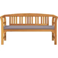 vidaXL Banc en forme de rose, naturel, 157 x 46 x 82,5 cm, bois massif d'acacia