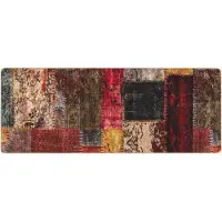 vidaXL Tapis de couloir MARSA Multicolore 80 x 200 cm Polyester et PVC