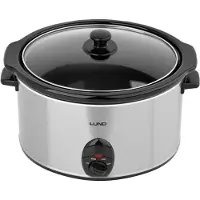 LUND Mijoteuse, cuisson douce Slow Cooker 5,6 l, 320 W avec insert en céramique