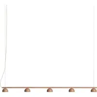 Northern Blush Rail Suspension Warm beige | 5 Lights