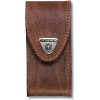 Victorinox - Étui en cuir pour couteau de poche 9,1 cm marron