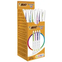 BIC Stylo à bille Cristal Up Fashion, assorti, boîte de 20 (20x)