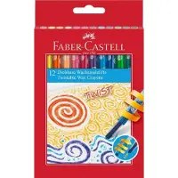 Faber-Castell 120003 - Craies de cire rotatives, étui carton de 12 pièces (12x)