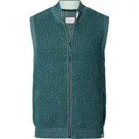 Babista Regular Fit Gilet en tricot vert, Unicolore
