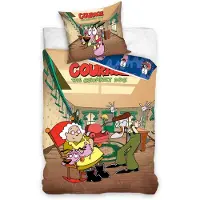 Carbotex Cartoon Network Bettbezug courage le chien lâche 140 x 200 cm - 70 x 90 cm - Baumwolle