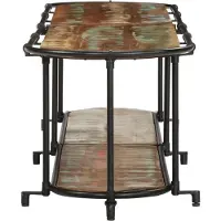vidaXL Étagère TV 200x42x40 cm Vieux bois massif