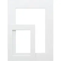 Deknudt Frames Deknudt SP111 passe-partout blanc découpe 30x30 cm
