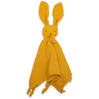 NEW BABY Rabbit mustard muslin sleeper