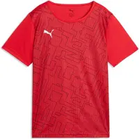Puma Garçons, T-shirt de sport, individualRISE Graphic Jersey jr (140), Rouge, 140