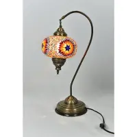 Halay Lampe de nuit turque faite main, lampe multicolore orientale de conte de fées