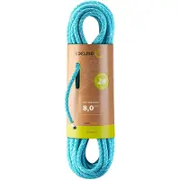 Edelrid - Cordelette d'escalade - Guide Assist Eco Dry 8,0 Mm II Icemint - Taille 40 m - Bleu