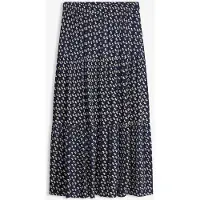 Bonprix Jupe longue étagée en viscose texturée