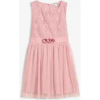 Bonprix Robe midi en dentelle et tulle