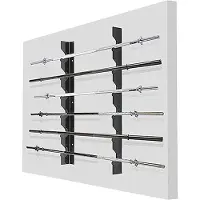 Softee Olympic Bar Rack 6 Bars Argenté