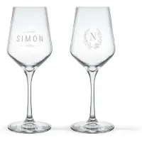 Stölzle Verre à vin blanc personnalisé - Verre en cristal - 2 pièces