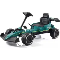 Vrooomy Kart Aston Martin de Formule 1 pour enfants (3 à 6 ans) – Sous licence officielle, avec pneus en EVA, frein à main et ceinture de sécurité – Kart pour enfants – Vert