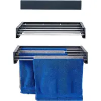 Foxydry Hide 71 cm – Étendoir à linge mural rétractable et peu encombrant, en aluminium, résistant à la corrosion