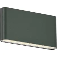 QAZQA Applique murale d'extérieur moderne vert foncé 17,5 cm avec LED IP65 - Batt