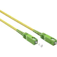 Goobay Câble à fibres optiques (FTTH), monomode (OS2) jaune, (Simplex), 30
