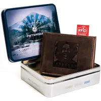 Peterson Portefeuille pour homme avec image en relief de Bob Marley -