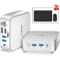 Blackview MP50 (Mini PC, AMD 3500U - 512 Go, 16 Go RAM) Argent (AMD Ryzen 5 3500U)