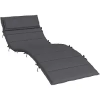 vidaXL Coussin de chaise longue anthracite 180x60x4 cm tissu oxford