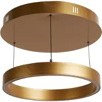 Searchlight Layla LED Suspension avecgestuelle doré rond Ø44 cm 28W dimmable