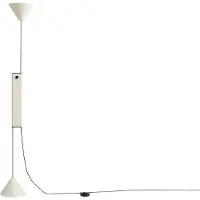 HAY Lampadaire , Twist, dimmable, Blanc, Salon / séjour, Aluminium, Design