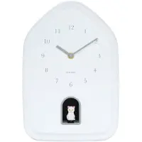 Karlsson - Horloge murale Modern Kitty - Blanc - 29,1 x 20 x 29,1 cm