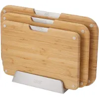 Joseph Joseph 3er Set Nest Boards Schneidbrett mit Halterung, Planche à découper, Beige
