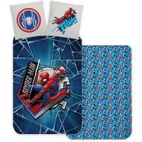 Javoli SpiderMan Housse de couette Make a web 140 x 200 cm - 70 x 90 cm (coton)