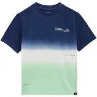 We fashion T-Shirt bleu marine / vert clair / blanc