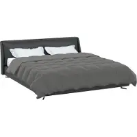 vidaXL Couverture d'été rembourrée gris clair 220 x 240 cm microfibre