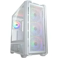 Cougar MX600, tour complète, sans bloc d'alimentation, USB/audio, ATX, 1x USB-C Gen 2, 2x USB 3.0, blanc