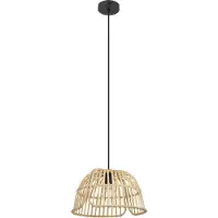 Eglo 43873 GLYNEATH E27 Lampe à suspendre Ø375mm Noir Naturel