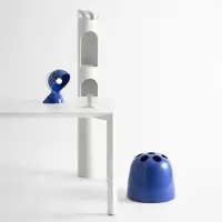 Artemide Lampe de Table , Dalú, Bleu, Salon / séjour, Plastique, Design