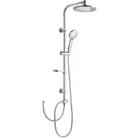Aqualine Showers - Ensemble de douche Zara sans mitigeur, 220 mm, 1 jet, chromé SL420