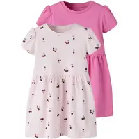 Name it Robe 'NMFVivia' vert / rose pastel / rose clair / lie de vin