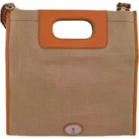 Fossil Wmns Sac à bandoulière Key-per Slim Fold Sac Marron