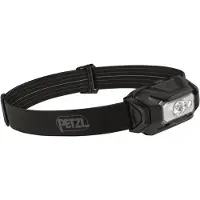 Petzl - Lampe frontale de camping et de randonnée - Aria 1R Rgb Black - Noir