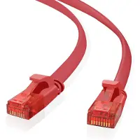 Helos 262978 câble patch ultra slim cat 6 rouge 1,0m