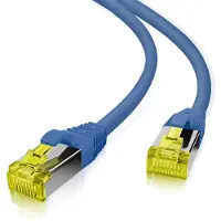 Helos 263757 Câble patch ultra flex Cat 6a TPE bleu