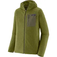 Patagonia - Polaire gaufrée à séchage rapide zippée - M's R1 Air Full-Zip Hoody Caper Green pour Homme - Taille M - Vert