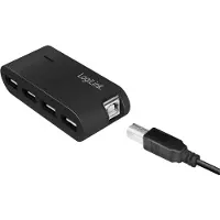 Logilink Hub USB 2.0 4 ports avec alimentation noir