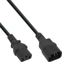InLine 16632V Rallonge pour appareil froid, C13 sur C14, 1,8m (avec homologation ETL - pour l'Amérique du Nord)