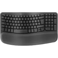 Logitech 920-012327, Taille complète (100%), Sans fil, RF Wireless + Bluetooth, Membrane Key Switch, QWERTZ, Graphite