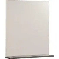 Ekipa Miroir avec rangement - Shadow gris et blanc - L 60 x P 14 x 70 cm - VERSA