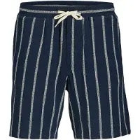 Jack & Jones Pantalon 'JPSTJaiden' bleu foncé / blanc