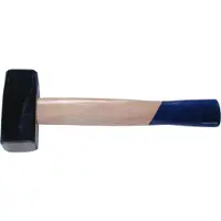 SW-Stahl 50202L Marteau-pilon 1250g I Marteau-pilon forgé avec manche en bois I Marteau-pilon 1,25kg poids de la tête I Marteau de tailleur de pierre petit I Marteau lourd 1250g